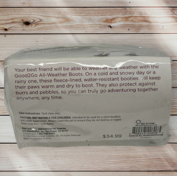 NEW - GOOD2GO NEOPRENE ALL WEATHER FLEECE LINING REFLECTIVE DOG BOOTS SIZE LARGE - Picture 11 of 11